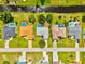 Aerial view of a residential area featuring canals and well-manicured lawns with swimming pools at 34 Broadmoor Ln, Rotonda West, FL 33947