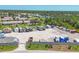 Aerial view of the RV and boat storage area, offering residents convenient parking options at 576 Box Elder Ct, Englewood, FL 34223
