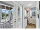 Convenient laundry room with washer, dryer, and utility sink located just off the entry at 7554 Palm Island S Dr # 1813, Placida, FL 33946