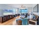 Cozy living room with ocean view, comfortable seating, and entertainment center for relaxed living at 7554 Palm Island S Dr # 1813, Placida, FL 33946