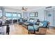 Inviting living room featuring comfortable seating, ocean views, and stylish decor for relaxation at 7554 Palm Island S Dr # 1813, Placida, FL 33946