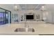 Open concept kitchen view to the living and bedroom areas at 10788 Tarflower Dr # 201, Venice, FL 34293