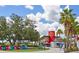 Downtown area with colorful seating and food and beverage options at 12470 Wellen Golf St # 107, Venice, FL 34293