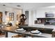 Charming kitchen featuring a breakfast bar with seating, modern appliances, and an adjacent room at 1733 Belvidere Rd, Englewood, FL 34223