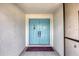 Charming double front doors with decorative glass, offering a grand entrance to the home at 2106 Damascus Ln, Punta Gorda, FL 33983