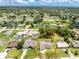 Wide-angle view of home showing the pool, lanai, and surrounding neighborhood at 4221 Ulster Ave, North Port, FL 34287
