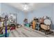This bedroom looks cluttered with furniture and stored items all over the floor and shelves at 7130 Scarlet Sage Ct, Punta Gorda, FL 33955