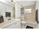 Bright bathroom with a tub shower combo and sink at 7933 Minardi St, North Port, FL 34291