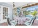 Inviting lanai with seating, dining table, and view of the refreshing swimming pool at 926 Boundary Blvd, Rotonda West, FL 33947