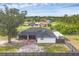 Aerial view of the backyard and full RV hookups at 10263 Waterford Ave, Englewood, FL 34224