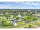 Aerial view of the home's backyard and RV hookup at 10263 Waterford Ave, Englewood, FL 34224