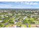 Scenic aerial view showcasing the neighborhood with lush greenery and well-spaced single-Gathering homes at 10263 Waterford Ave, Englewood, FL 34224