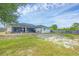 View of the backyard, screened lanai, and patio at 10263 Waterford Ave, Englewood, FL 34224