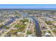 Scenic waterfront community featuring scenic canals and lush landscaping, with houses nestled along the waterways at 9213 Spring Cir, Port Charlotte, FL 33981
