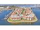 Aerial view of waterfront community and marina at 103 1St E St # 204, St Petersburg, FL 33715