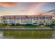 Waterfront condo building exterior at sunset at 103 1St E St # 204, St Petersburg, FL 33715