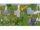 Birds eye view of the house, showing the roof and landscaping from above at 3143 Grayton Dr, Spring Hill, FL 34609