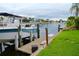 Private boat dock with lift, perfect for water access at 3723 Toulouse Ct, Punta Gorda, FL 33950