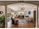 Casual Gathering room with sliding doors leading to the pool area at 254 Rotonda E Blvd, Rotonda West, FL 33947