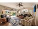 Gathering room with pool view and comfortable seating at 254 Rotonda E Blvd, Rotonda West, FL 33947