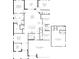 Four bedroom house floor plan with 3 car garage and covered lanai at 7458 Sea Manatee St, Parrish, FL 34219