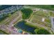 Aerial view of a new construction community with conservation area at 7434 Sea Manatee St, Parrish, FL 34219
