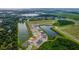 Aerial view of community with lakes and new homes at 7434 Sea Manatee St, Parrish, FL 34219