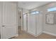 Large walk-in shower with glass enclosure at 7434 Sea Manatee St, Parrish, FL 34219