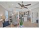 Open living space with kitchen, dining, and living room areas at 9234 Gulf Haven Dr, Parrish, FL 34219