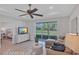 Relaxing living room with sliding glass doors leading to backyard at 9234 Gulf Haven Dr, Parrish, FL 34219