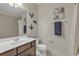 Simple bathroom with single vanity and shower/tub combo at 7626 Sea Oak Ct, Parrish, FL 34219