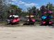 Colorful kayaks neatly stacked in a rack, ready for a fun day on the water at 1241 Riverscape St, Bradenton, FL 34208