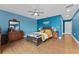 Spacious bedroom with wood floors, and ceiling fan at 351 Harbor Psge, Clearwater Beach, FL 33767