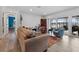 Living room with water views at 351 Harbor Psge, Clearwater Beach, FL 33767