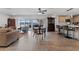 Open concept living and dining area at 351 Harbor Psge, Clearwater Beach, FL 33767
