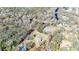 Aerial shot of the property with river and marked lot lines at 33021 Ranch Rd, Dade City, FL 33523