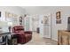 Home office with large desk, comfortable chair, and inviting decor at 8461 Buttonquail Dr, Englewood, FL 34224