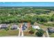 An aerial view of the property surrounded by lush greenery highlighting the property's boundaries at 3708 Alafia Creek St, Plant City, FL 33567