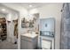 Bright bathroom showcasing a vanity, toilet, and shower/tub combination at 38370 Sonnet Landing Ave, Zephyrhills, FL 33540