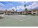 Well maintained tennis court, part of the community amenities, providing a great space for recreational play at 12300 Vonn Rd # 1102, Largo, FL 33774