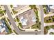 Aerial view of a home showcasing the roof, landscaping, and neighborhood layout, offering a glimpse of community design at 283 Saint Lucia Dr # 101, Bradenton, FL 34209