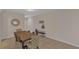 Dining room with a modern table, stylish seating, and neutral wall colors at 7575 Sea Oak Ct, Parrish, FL 34219