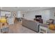 Wide angle shot showcasing open floor plan with living room, kitchen, and dining area at 7575 Sea Oak Ct, Parrish, FL 34219