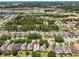 Gorgeous aerial view of the neighborhood, showcasing the home's location, community and its proximity to nearby amenities at 14820 Potterton Cir, Hudson, FL 34667