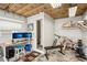 Inside the garage, you will find an additional room with a workstation and a shower at 4125 Worcester Rd, Sarasota, FL 34231