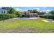 A sprawling backyard featuring a pool, well-maintained lawn, and mature trees, perfect for Gathering gatherings and outdoor fun at 16601 W Course Dr, Tampa, FL 33624