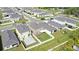 Aerial view of a residential neighborhood with fenced backyards and green spaces at 3270 Rock Sound St, Bradenton, FL 34208