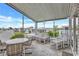 Enclosed patio area offering seating with views of community and blue sky at 9790 66Th N St # 89, Pinellas Park, FL 33782