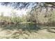 Scenic view of the pond with a swing and lush greenery providing a tranquil outdoor escape at 26620 Shoregrass Dr, Wesley Chapel, FL 33544