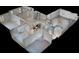 Detailed floor plan showing the layout of the home and rooms, including bedrooms, bathrooms, kitchen and garage at 4571 Clearwater Harbor S Dr, Largo, FL 33770